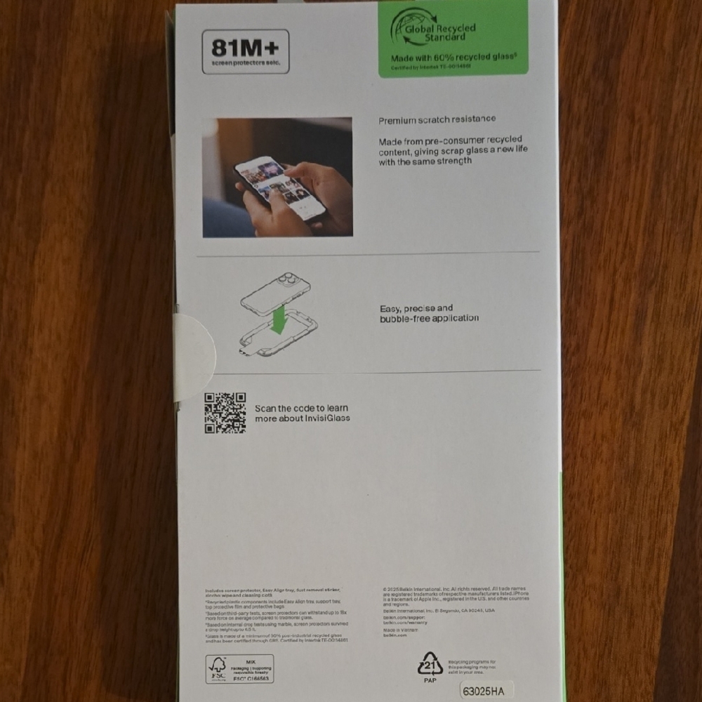 Belkin SCREENFORCE InvisiGlass Screen Protector - Picture 2 of 10